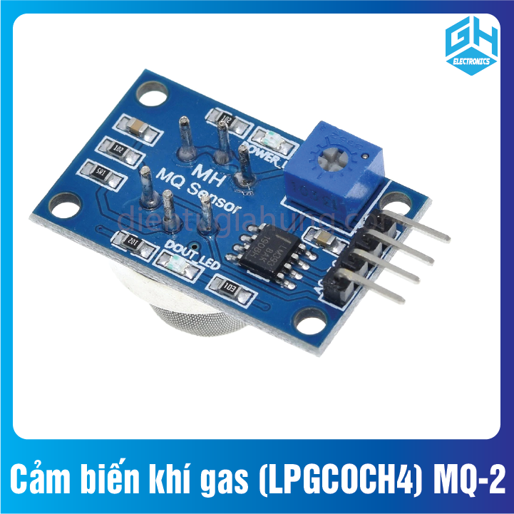 Mạch Cảm biến khí gas (LPG/CO/CH4) MQ-2