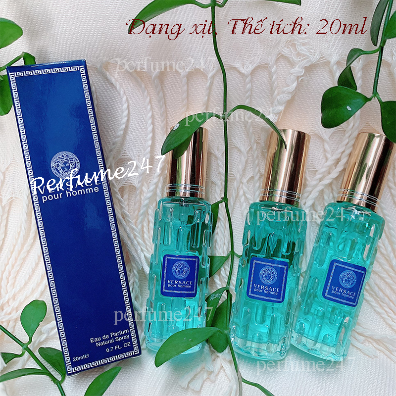 [HCM]COMBO 3 CHAI NƯỚC HOA NAM VESACE POUR HOME 20ML