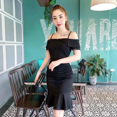 Đầm body 2 dây đuôi cá Thiết Kế Thời Trang