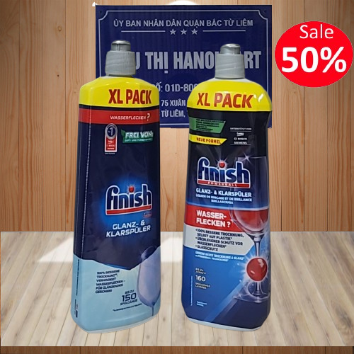 Viên vệ sinh máy rửa bát Finish ( dùng tẩy rửa làm vệ sinh định kỳ máy rửa chén )