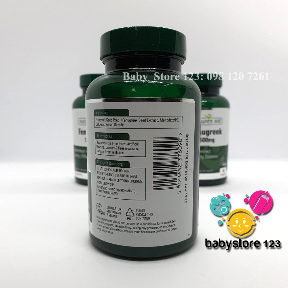 Lợi Sữa Cỏ Cari - Fenugreek: 90V