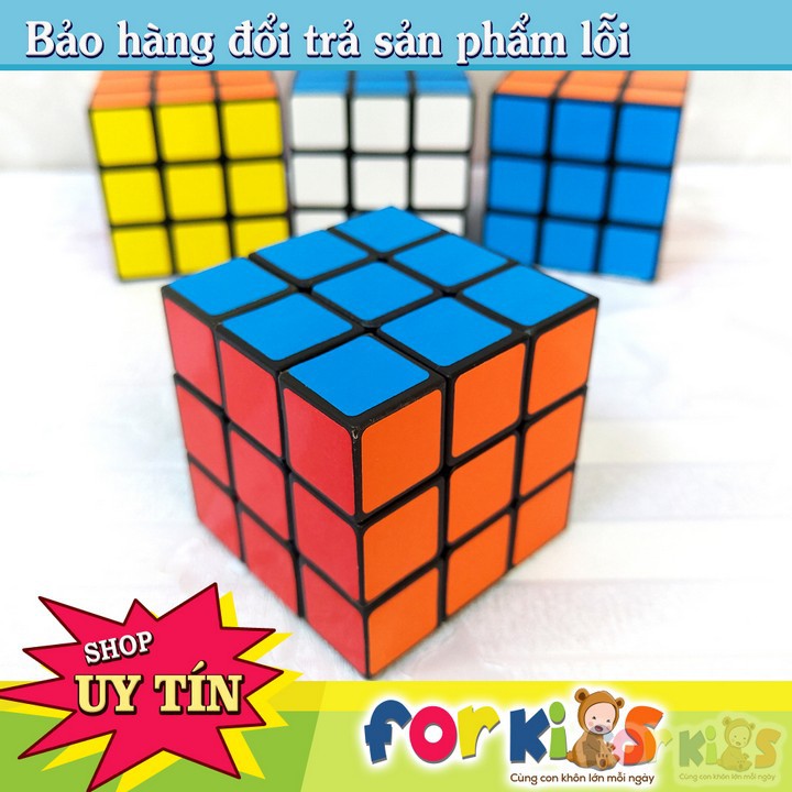 Rubik 3X3 Viền Đen Đồ Chơi Phát Triển Trí Tuệ Trẻ Em