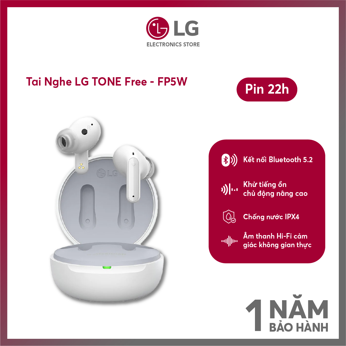 Tai nghe LG TONE Free FP5