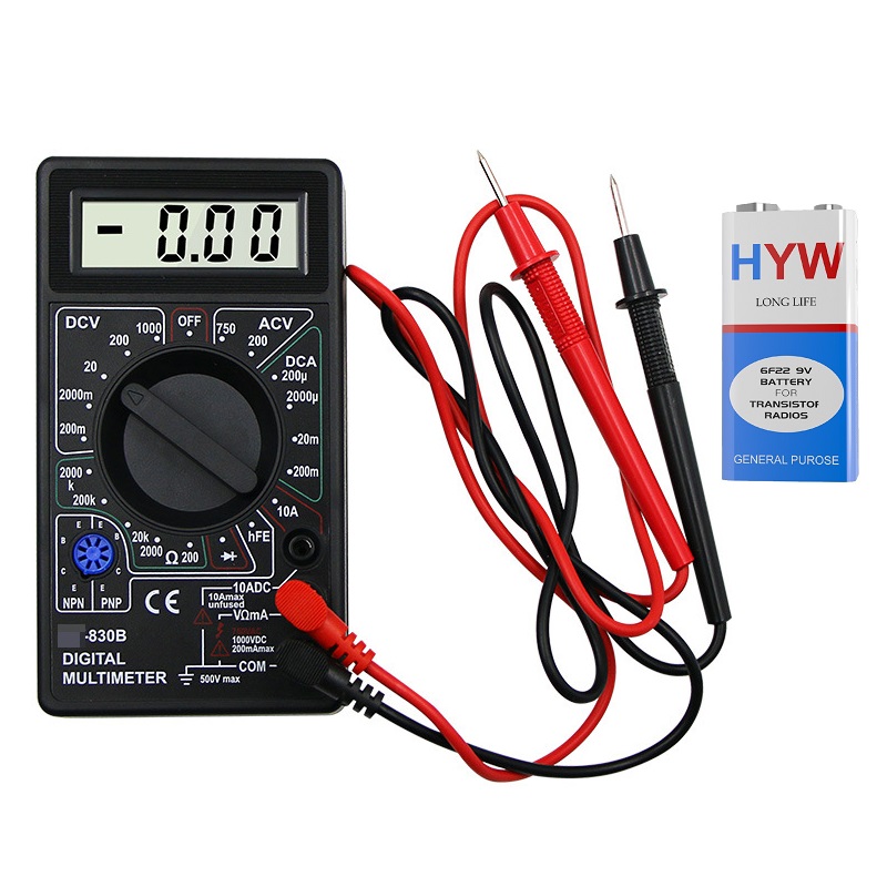 Đồng hồ vạn năng đo điện a830l và dt-830b