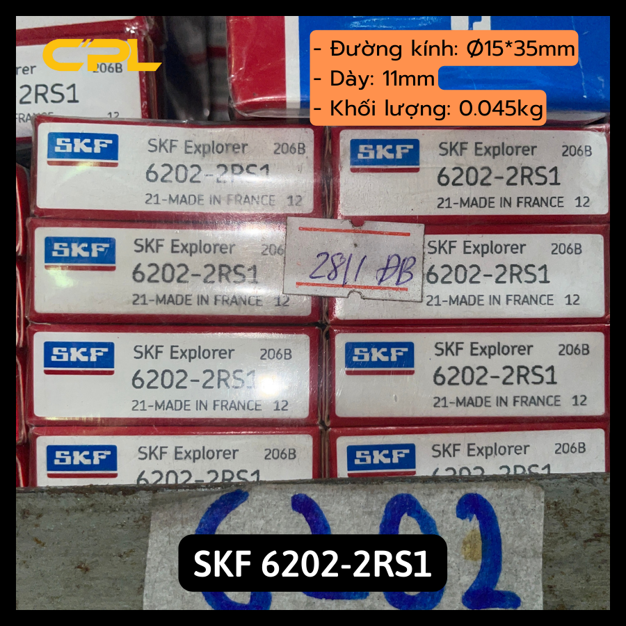 Vòng bi bạc đạn skf 6202 2rs1 - phụ tùng ô tô