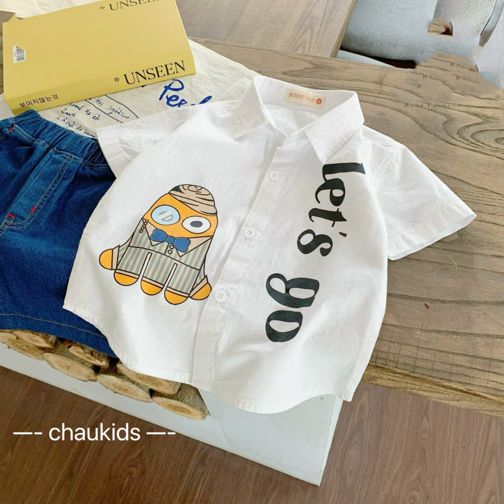 SET SƠ MI QUẦN JEAN BÉ TRAI 8-18KG(LETGO)