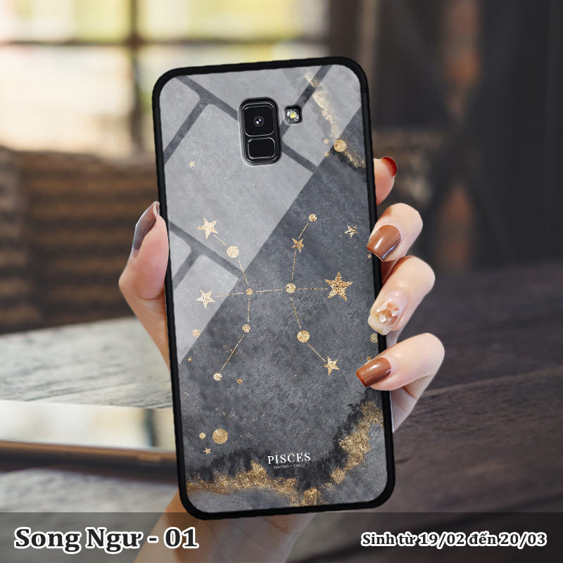Ốp lưng Samsung Galaxy A8 (2018) in 3D cung hoàng đạo