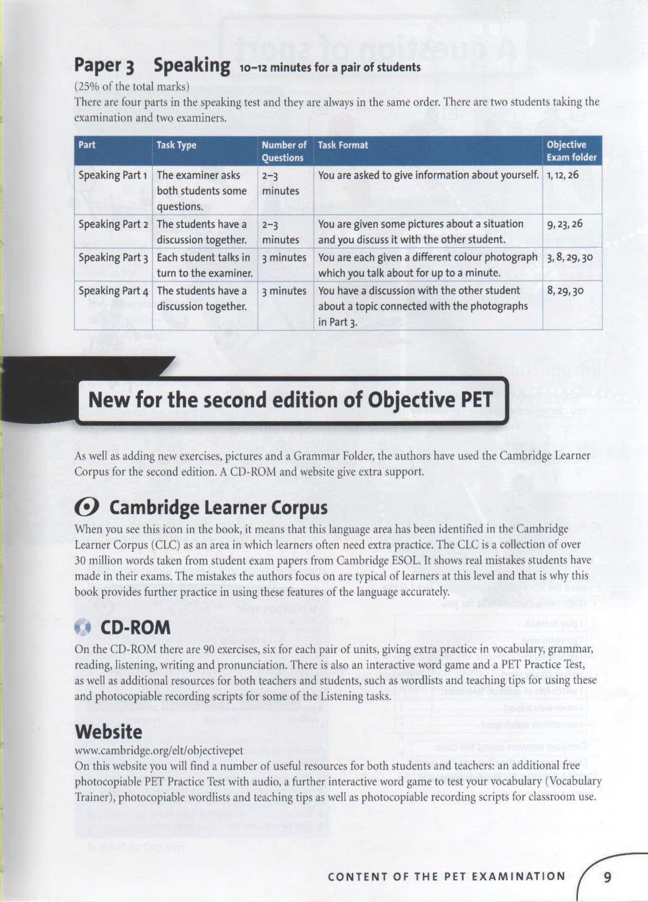 Cambridge English Objective PET Student's Book & workbook