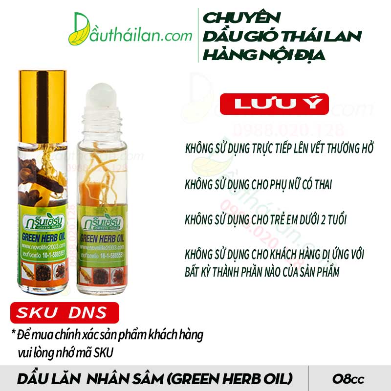 DẦU SÂM THÁI LAN LỐC 12 CHAI