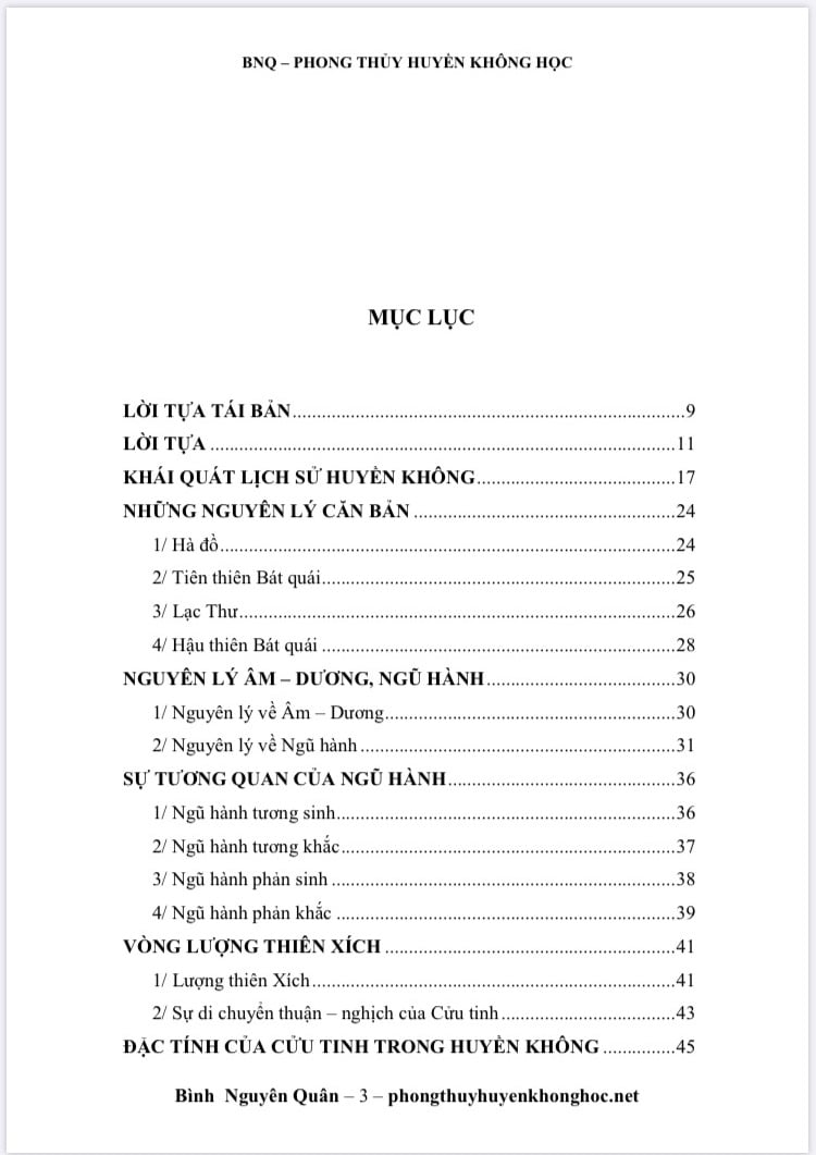 Sách Phong Thủy Huyền Không Học