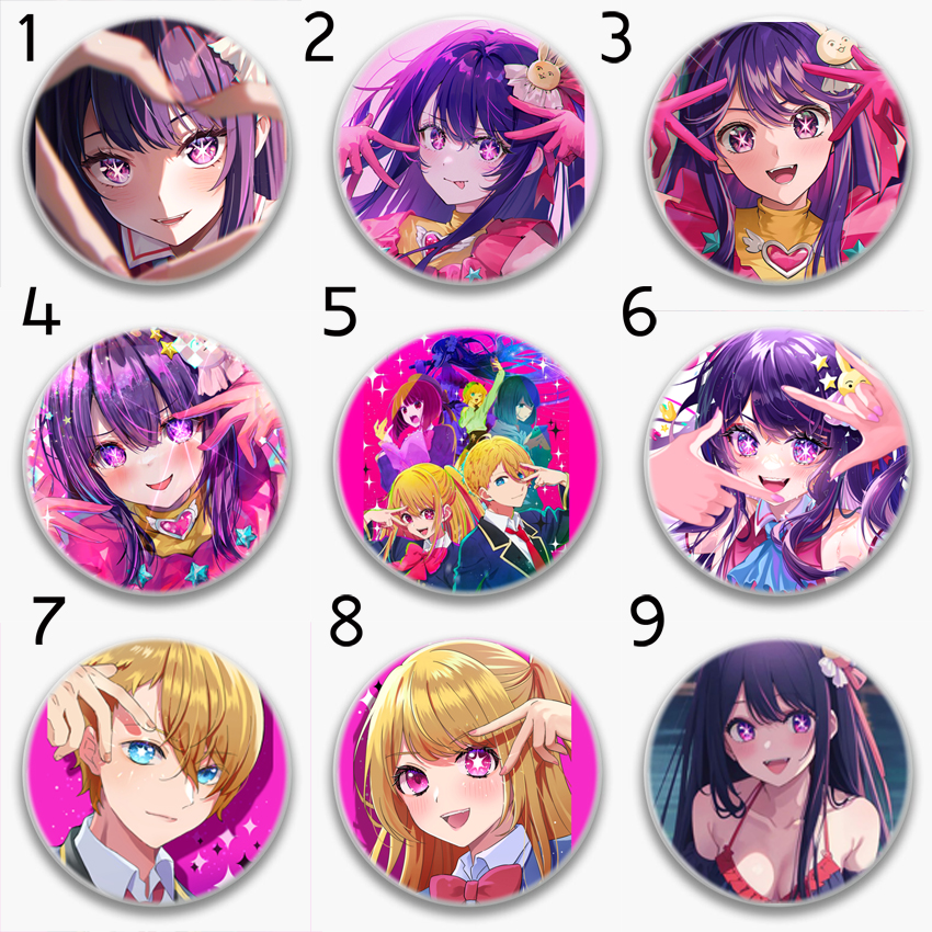 Huy hiệu Oshi no Ko Dưới ánh hào quang MA1339 huy hiệu anime manga nhiều mẫu lựa chọn