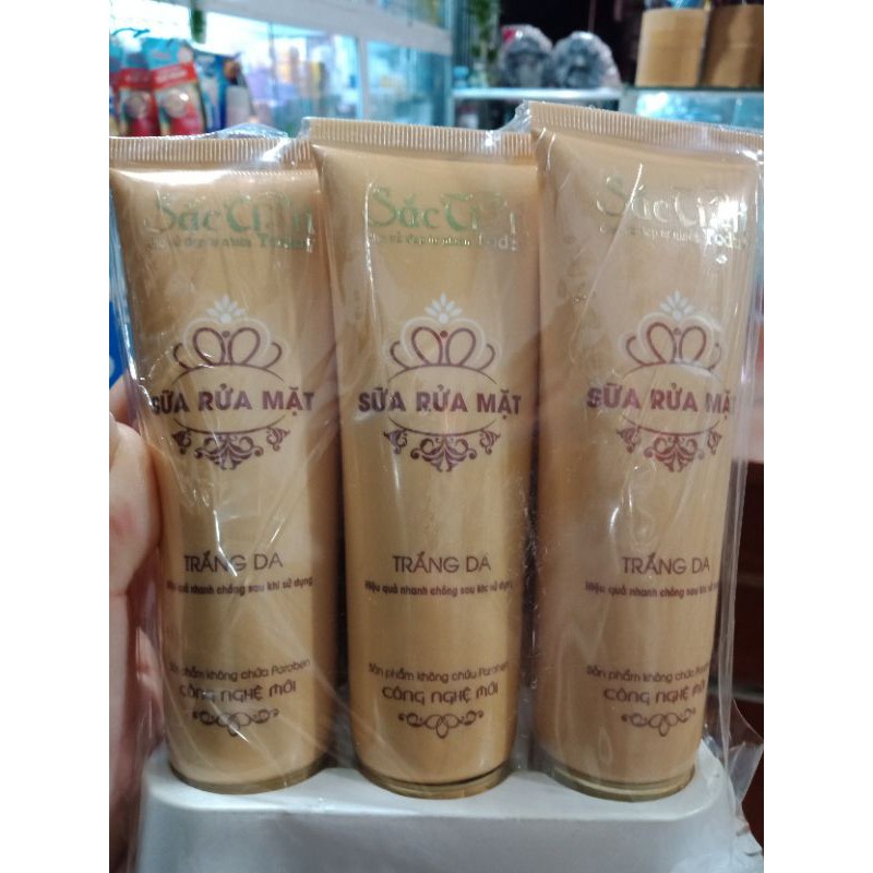 Sữa rửa mặt Sắc Tiên trắng da