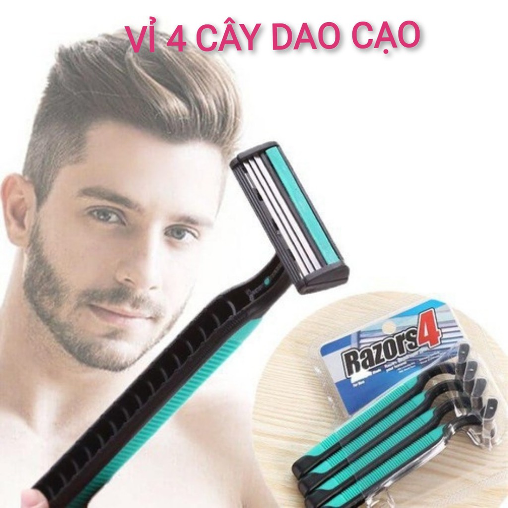 Dao cạo râu 3 lưỡi Razors ( 4 cây )