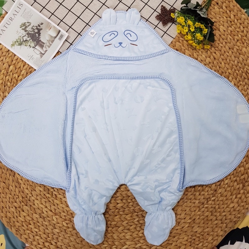 [HCM][Chọn Mẫu] Choàng ủ có chân khăn choàng quấn cho bé sơ sinh