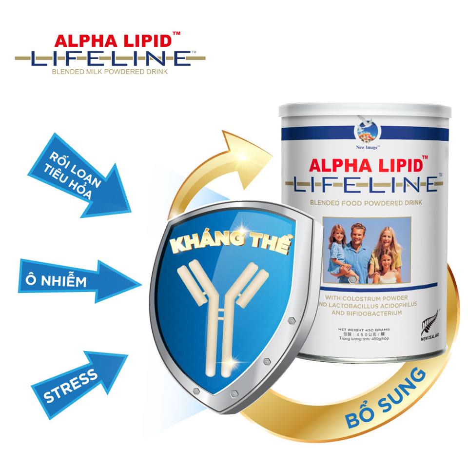 Combo 2 lon  sữa non Alpha Lipid Lifeline 450g date 2025