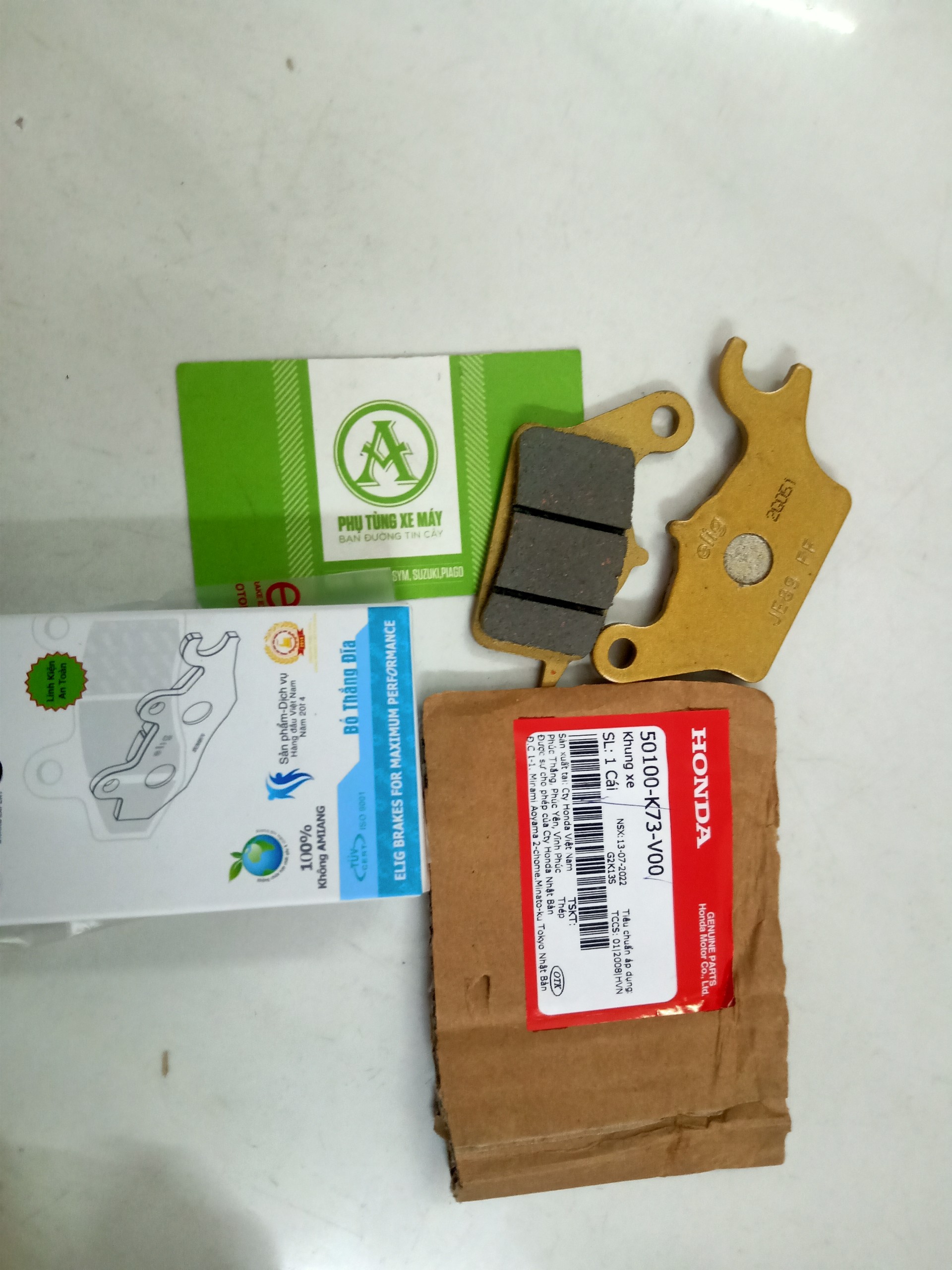 Má bố Lead 125, AB 125, Vision Elig (phanh thắng đĩa Air Blade AirBlade 125 xe máy Honda)