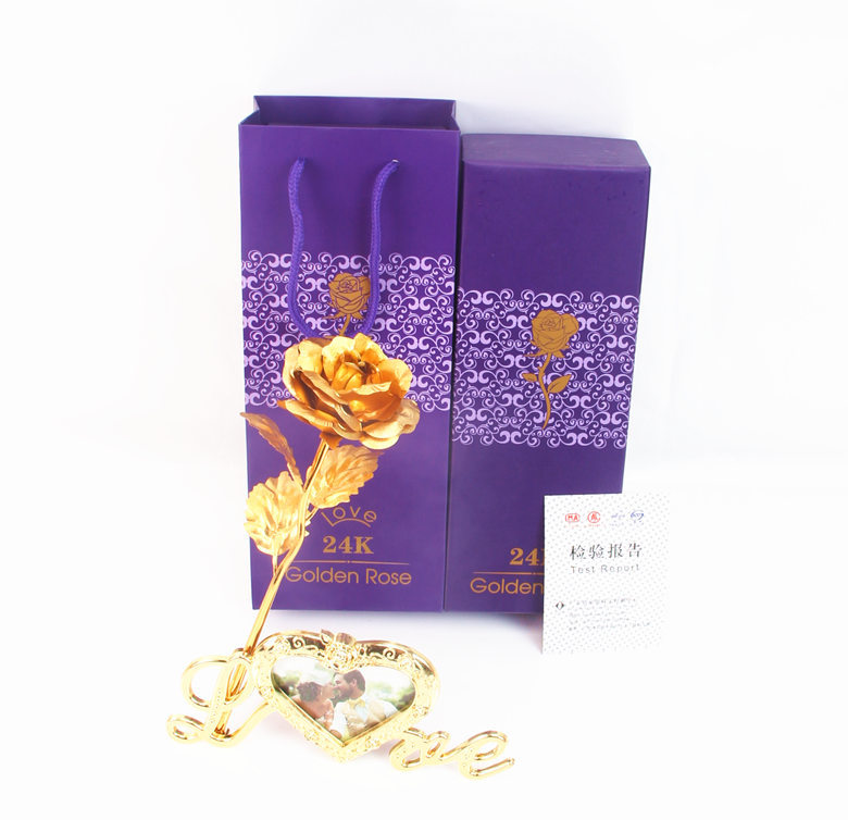 Hoa Hồng mạ vàng 24k