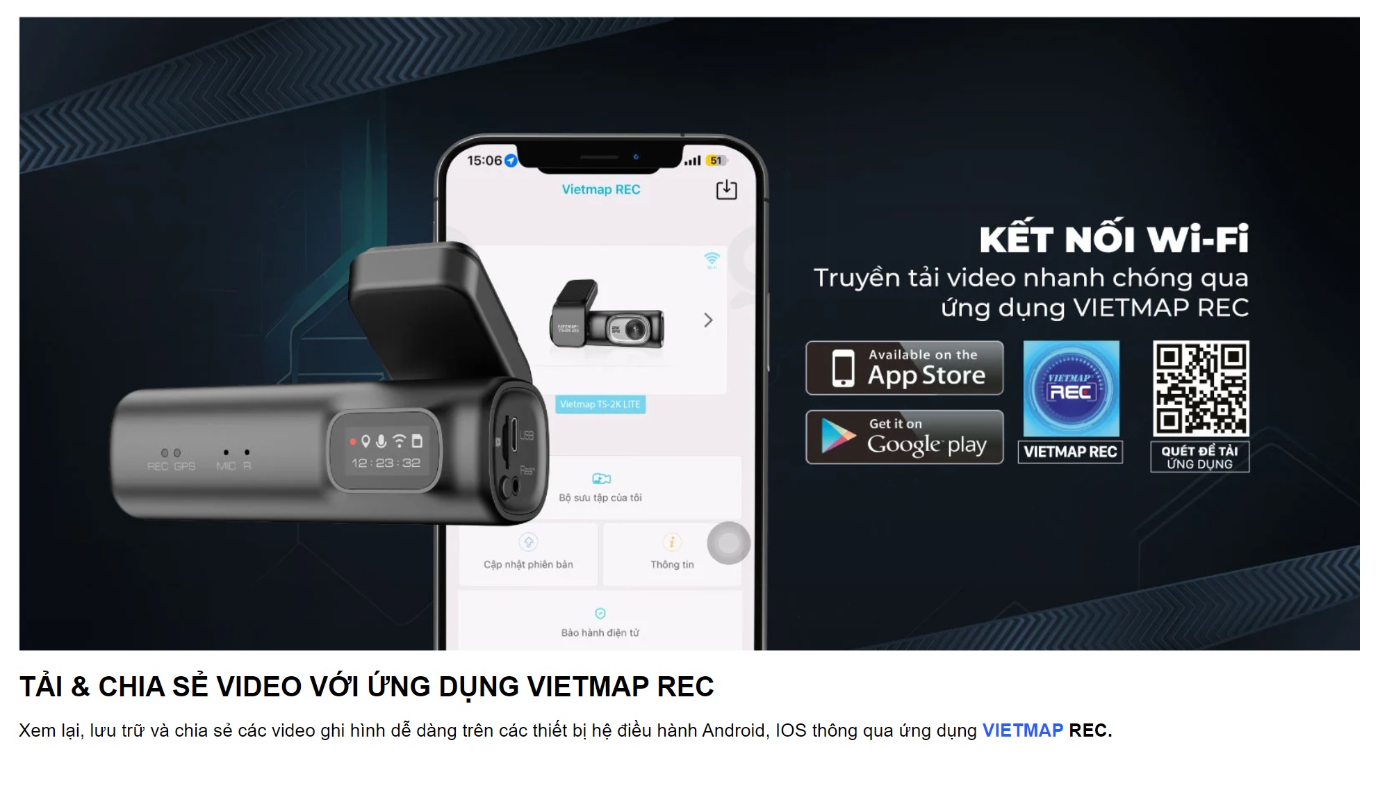 Vietmap ts-2k Lite dash cam front recording-genuine warranty