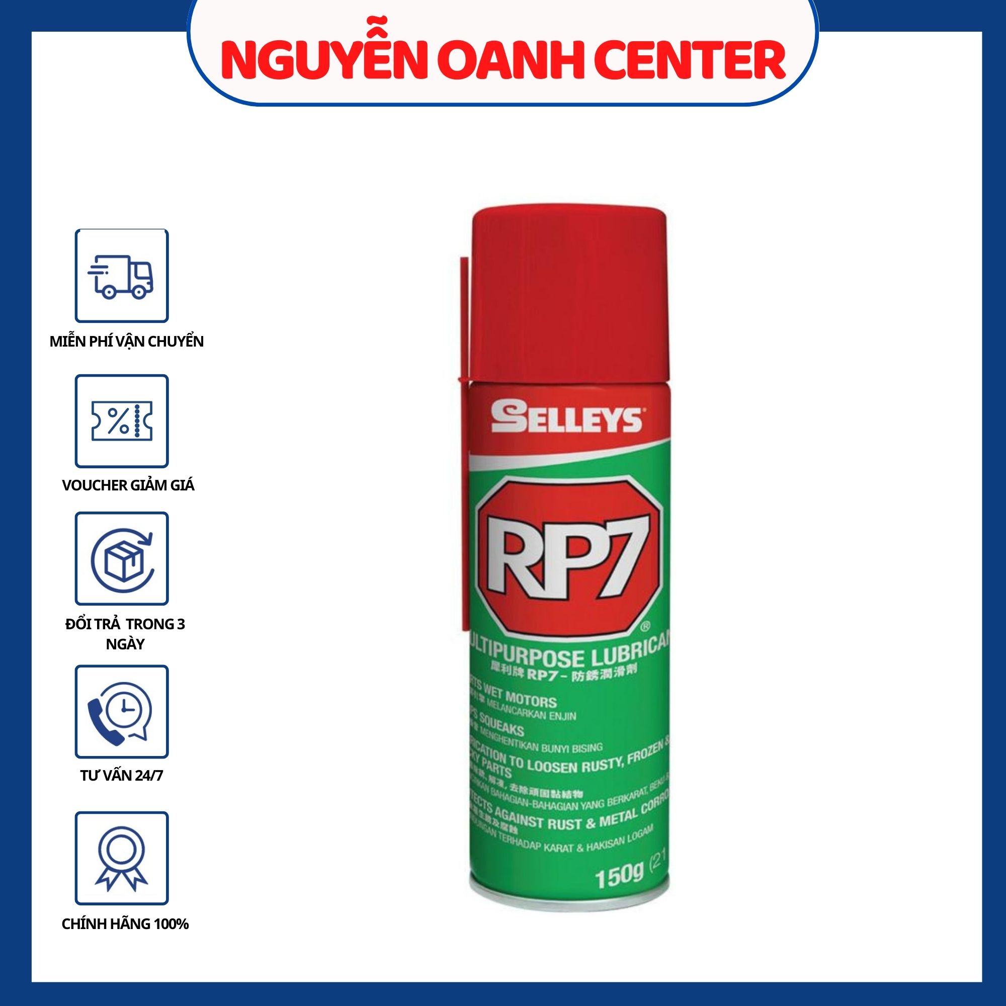 Dầu chống rỉ sét phá sét đa năng RP7 300g