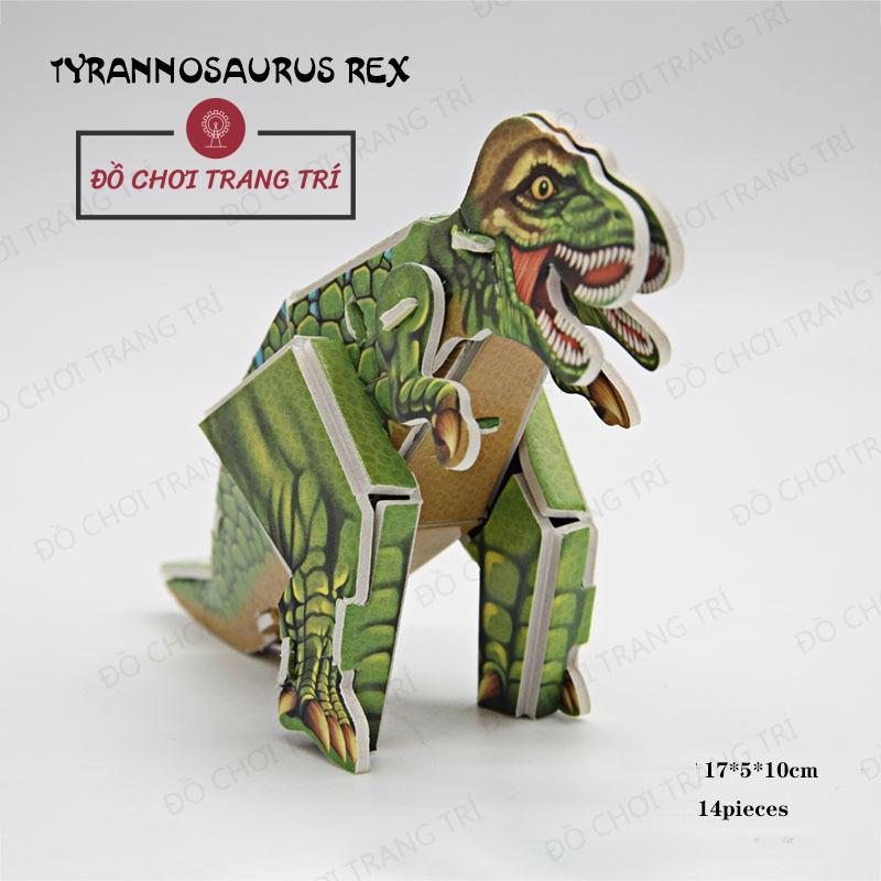 Mô hình 3D giấy tự lắp ráp - mô hình khủng long