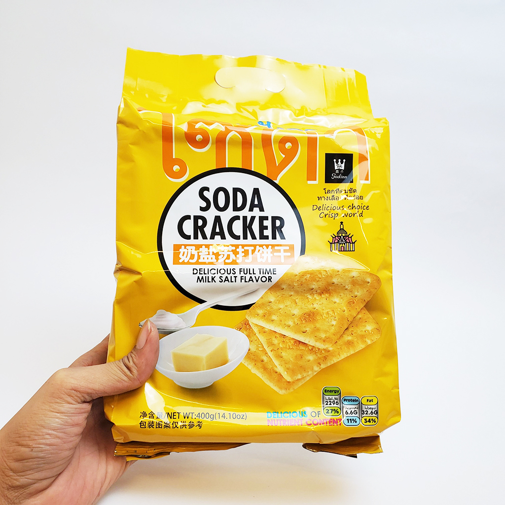 Bánh quy mặn Soda Cracker Thái Lan túi 400gr