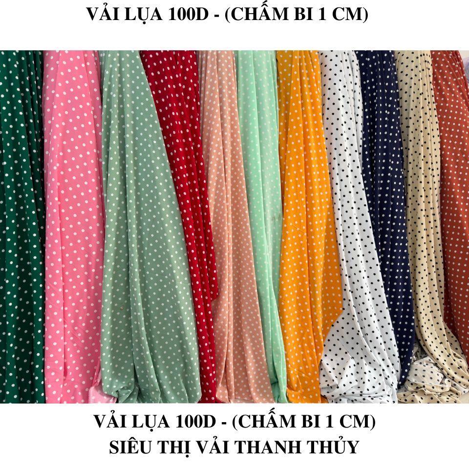 VẢI LỤA CHẤM BI - DÒNG VẢI THÔNG DỤNG - 1 MÉT X 1M5