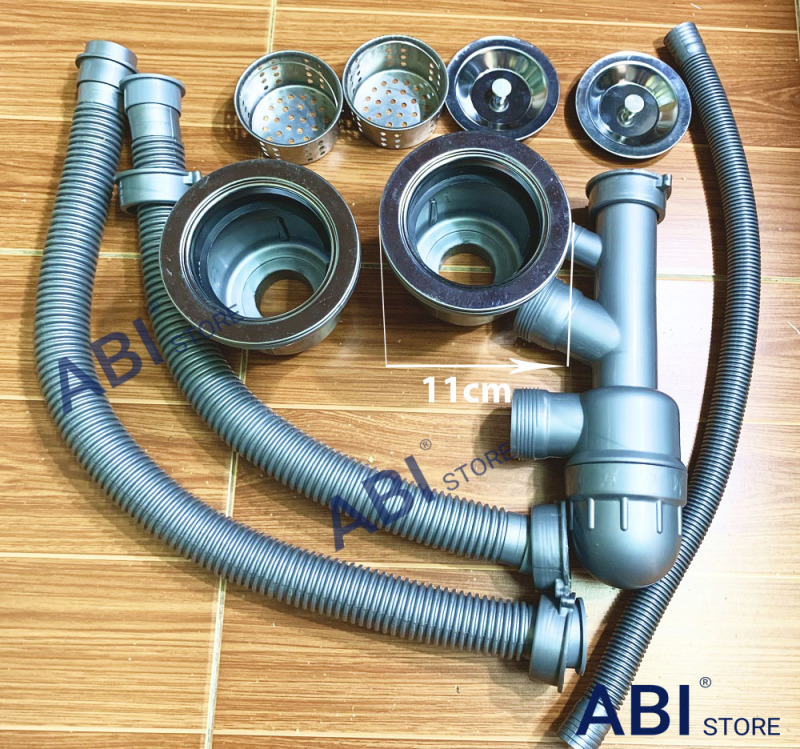 Bảng giá XI PHÔNG CHẬU RỬA BÁT ĐÔI BẦU 110mm, XI PHÔNG THOÁT NƯỚC BỒN CHẬU RỬA BÁT 2 HỘC HÀNG ĐẸP