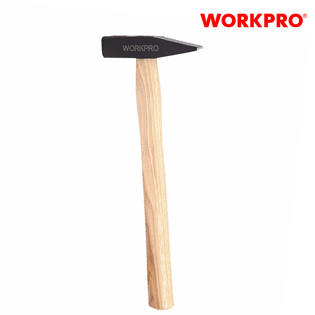 Hammer with solid wood handle (500g), workpro-wp241019