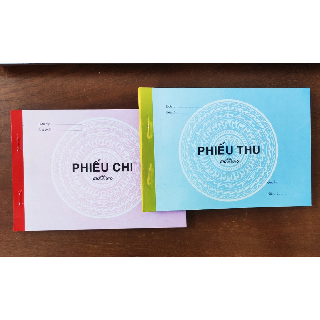 Hóa đơn - Phiếu thu - Phiếu chi 2 liên - 13 x 19cm - 50 bộ