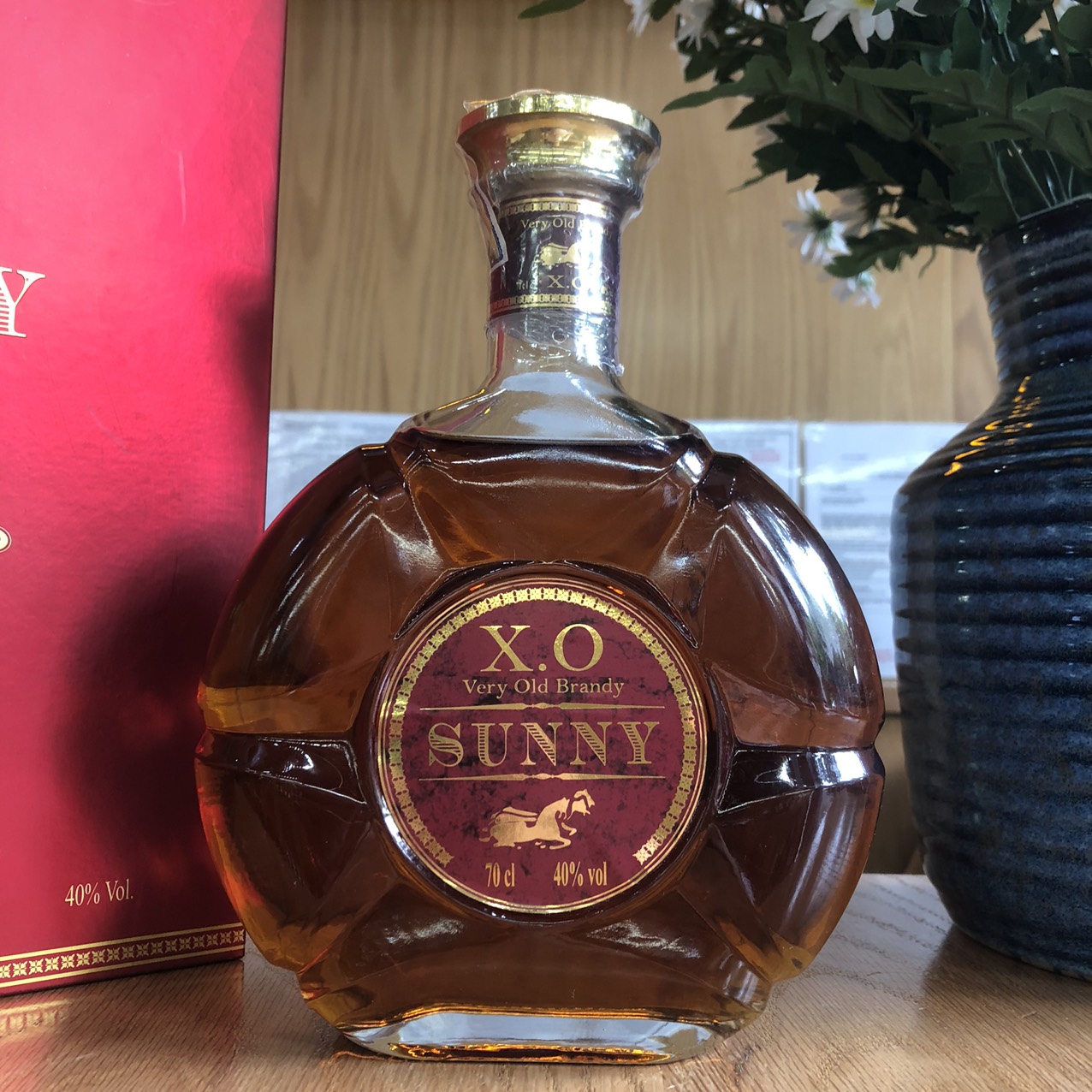 Vỏ chai thủy tinh XO dáng tròn