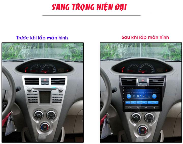 Màn hình Android 9 Inc WIFI + 4G  Toyota Vios 2006-2012