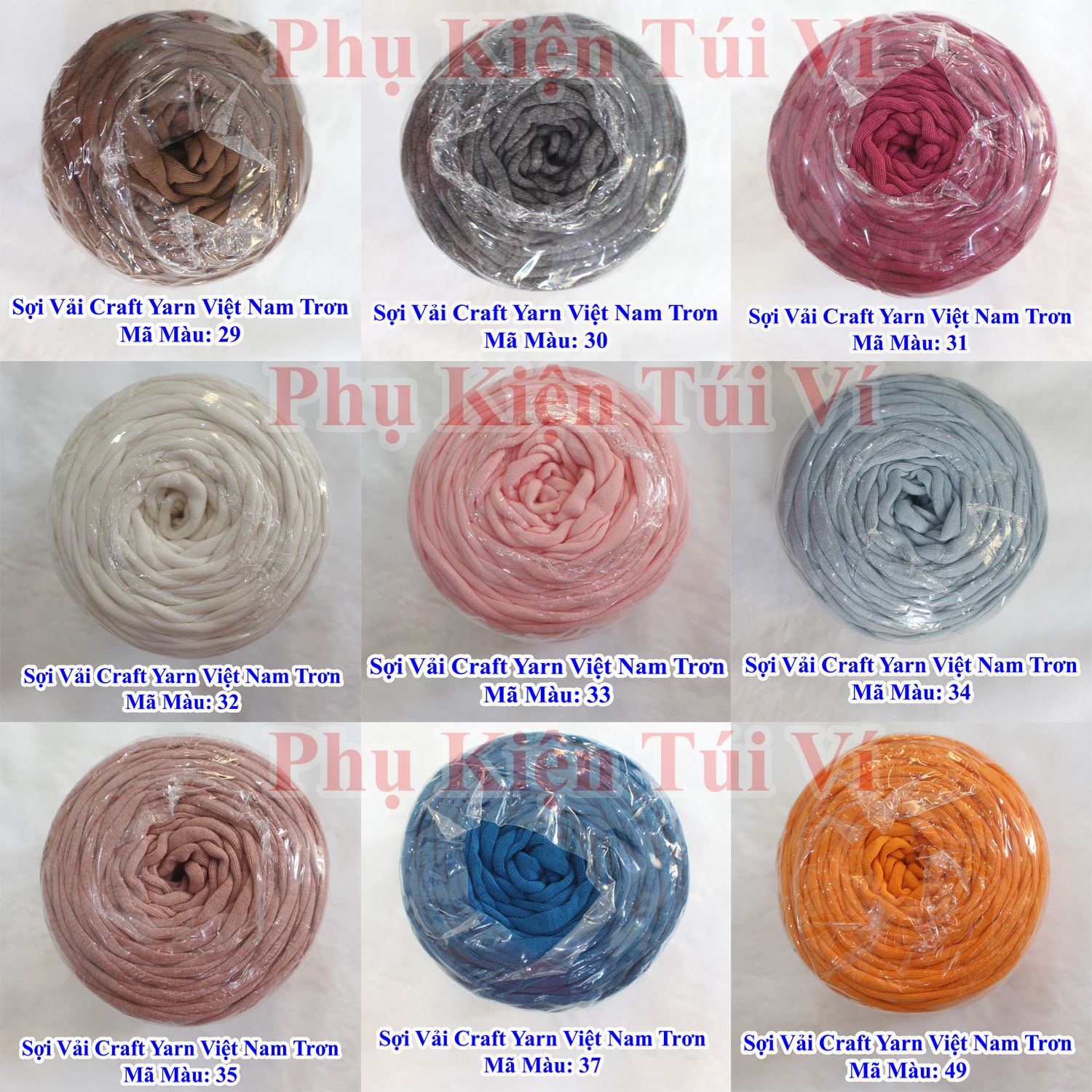 Sợi vải Việt Nam trơn 75k/c 250gr +-25gr/ Sợi vải craft yarn