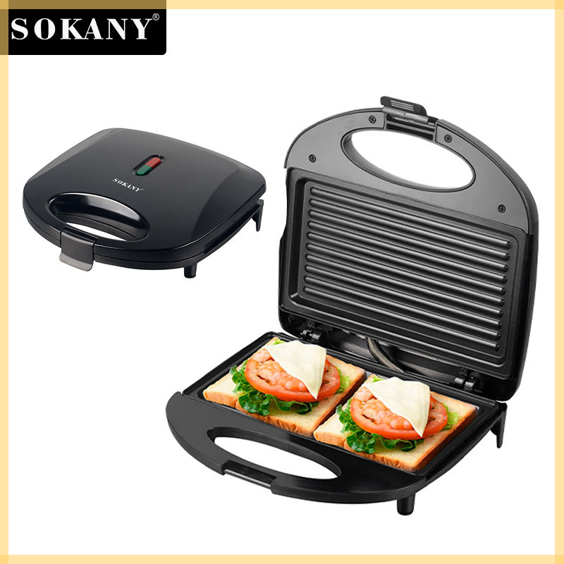 Máy làm bánh Sandwich máy làm bánh kẹp máy ép bánh mỳ Sokany 138