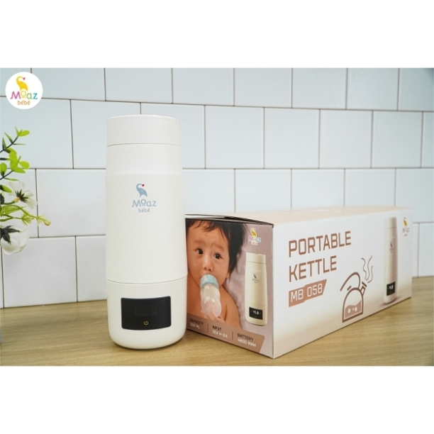 (Đơn 29K Freeship 15K) Bình đun nước pha sữa di động MB058 Moaz BéBé MB - 058 NAM1