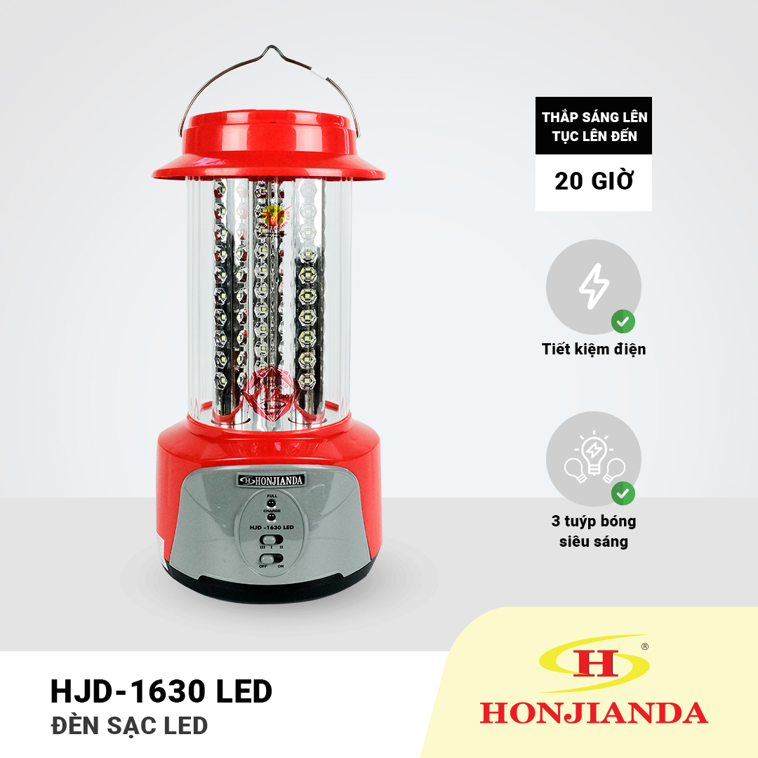 Đèn sạc tích điện led chiếu sáng khi cúp điện honjianda hjd-1630/1620 led