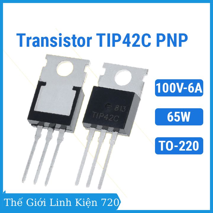 Tip42c to-220 trans pnp 6a 100v