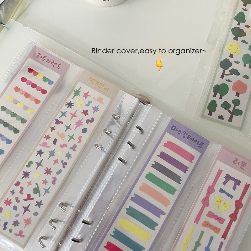 [BD01] Cuốn binder A5 và sheet nhiều kích thước đựng card, postcard, ticket, bookmark..
