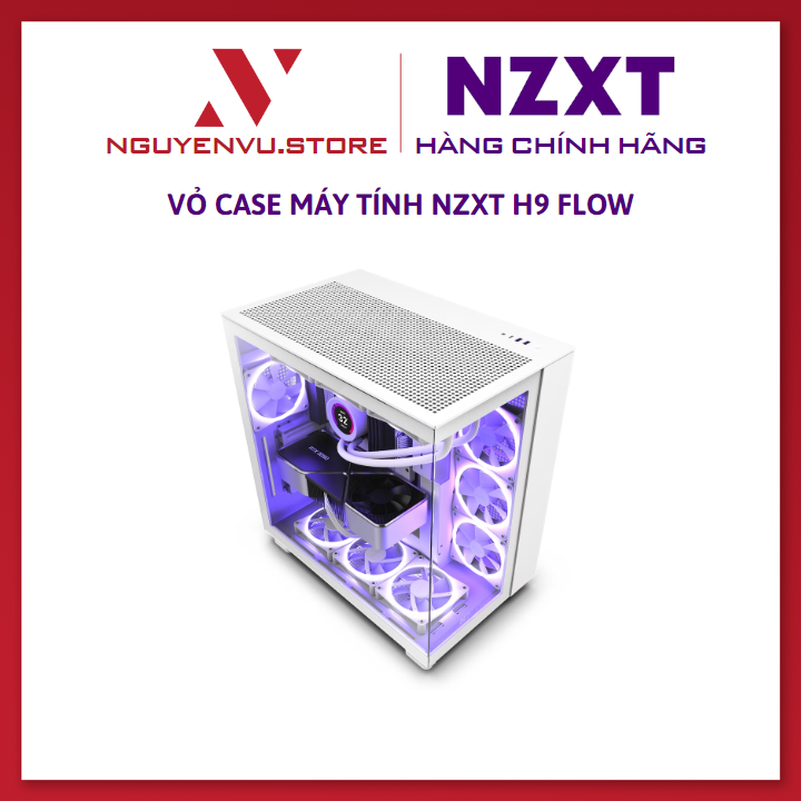Vỏ Case máy tính NZXT H9 Flow - Hàng chính hãng