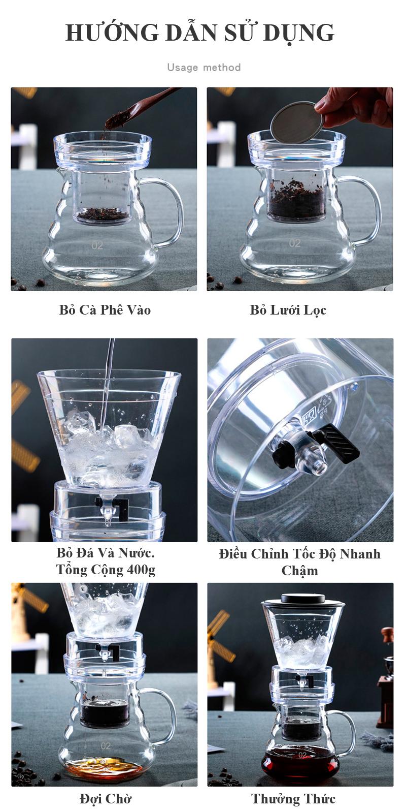 Bộ Pha Cà Phê Lạnh Mini Cold Drip