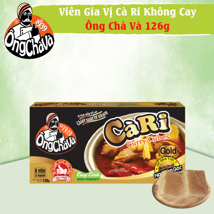 Ong Cha Va Curry cubes Gold 120g