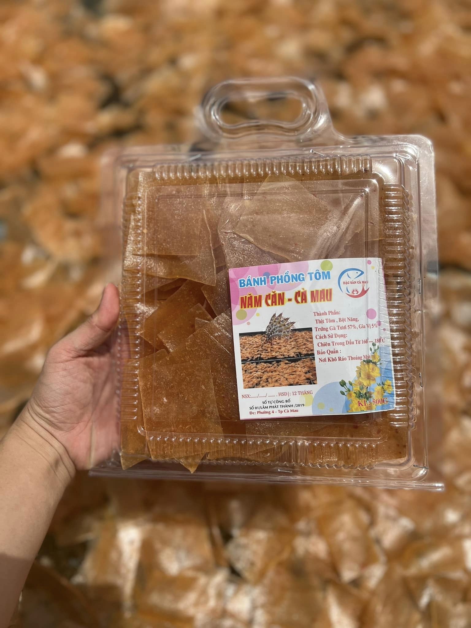 Bánh phồng tôm Năm Căn - Cà Mau (Túi 500gram)