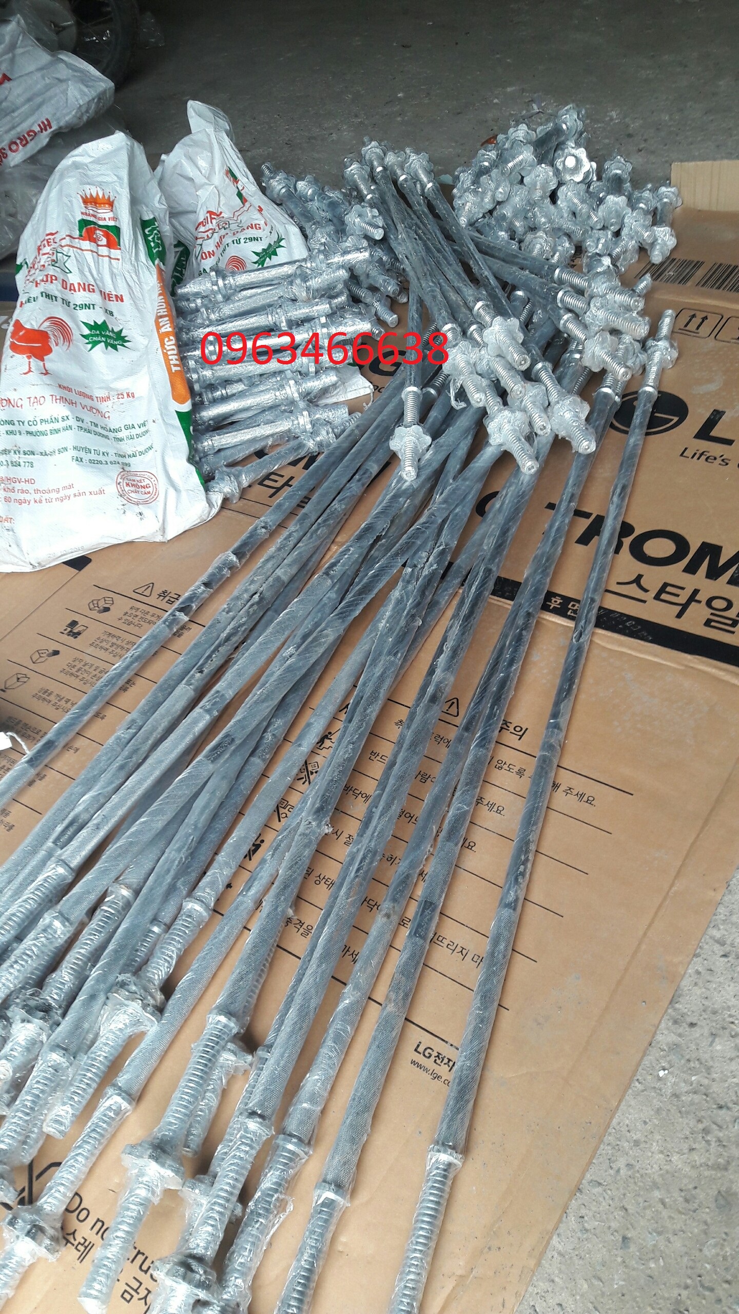 Đòn tập tạ dài 1.8m thép mạ phi 27