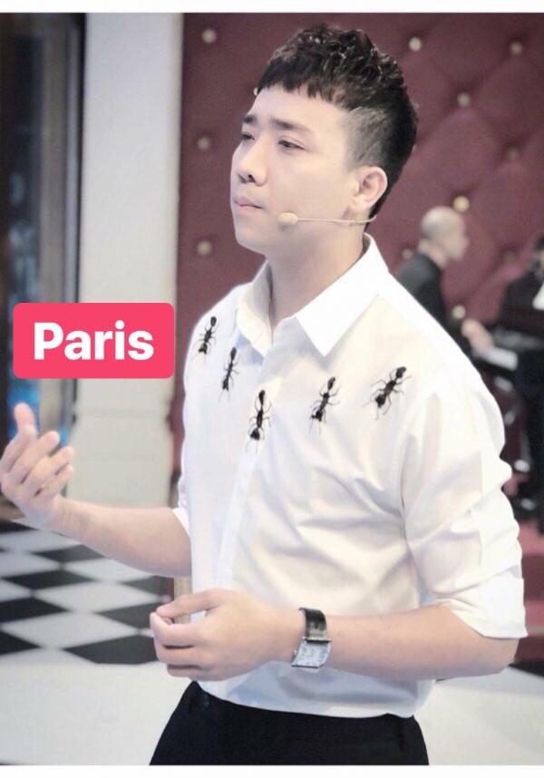 ÁO SƠ MI LỤA NAM NỮ TRẮNG BẦY KIẾN SANG TRỌNG CAO CẤP - PARIS FASHION