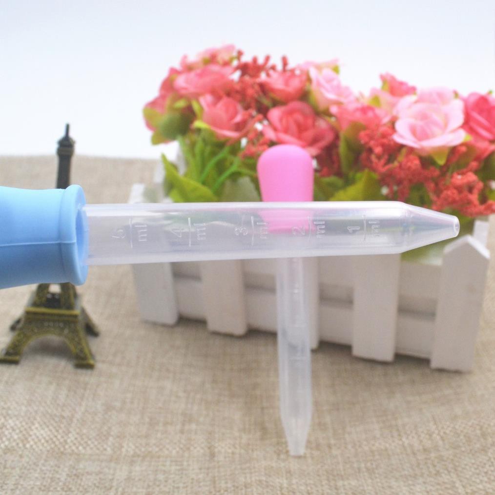 1-2 Ống bóp silicone mềm đút sữa , nước cho bé ( bán lẻ 5 cái / lần )