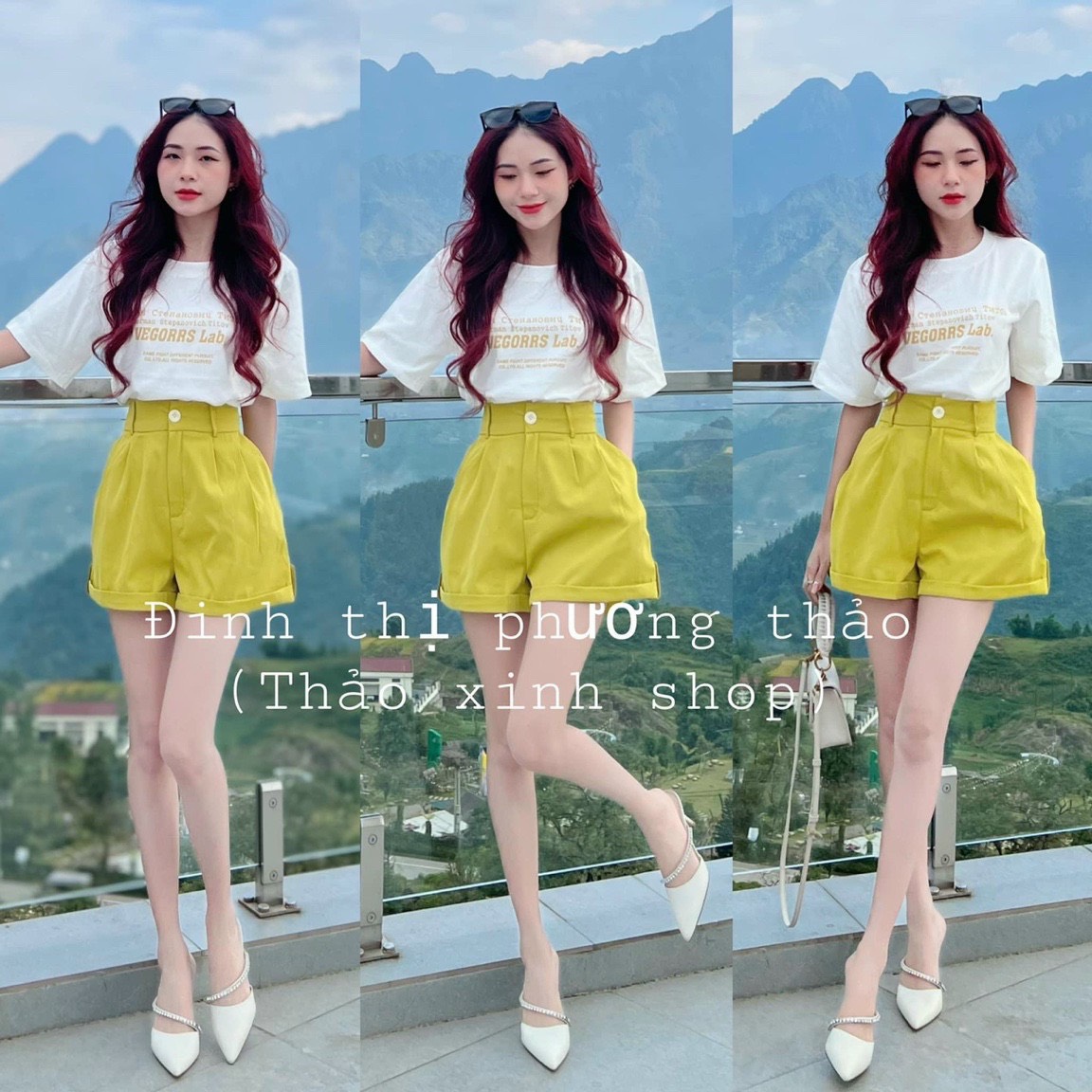 Sét bộ nư đi chơi, sét polo in chữ mix quần sooc đùi sang trọng, đồ bộ nữ đi tiệc, áo thun from rông in chữ, áo thun trắng, quần đùi, sét bộ nữ cá tính
