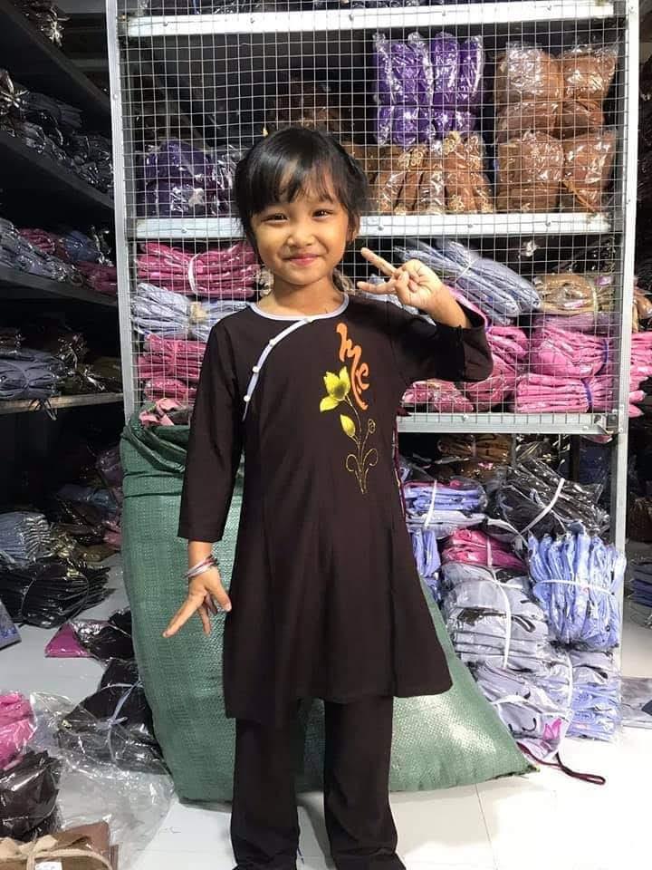 [HCM]Đồ lam đi chùa bé gái mẫu cách tân