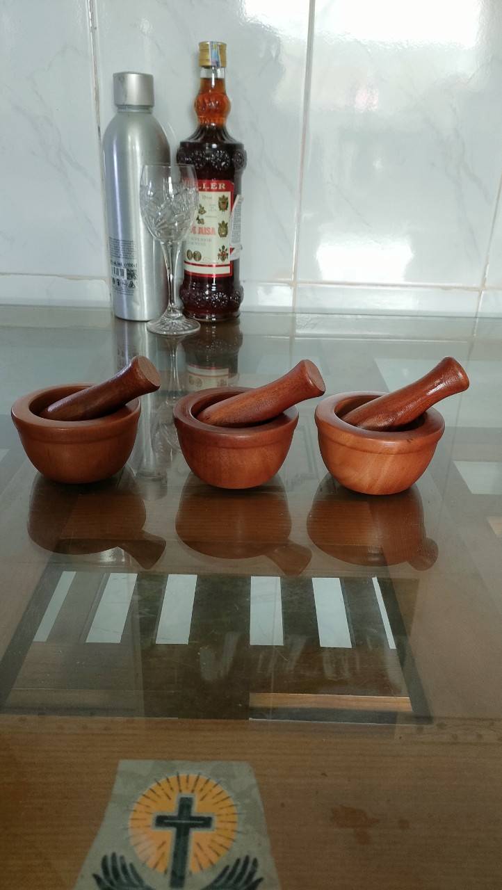 Bộ chày cối gỗ MINI ( size nhí ) Đăng Khôi loại 1