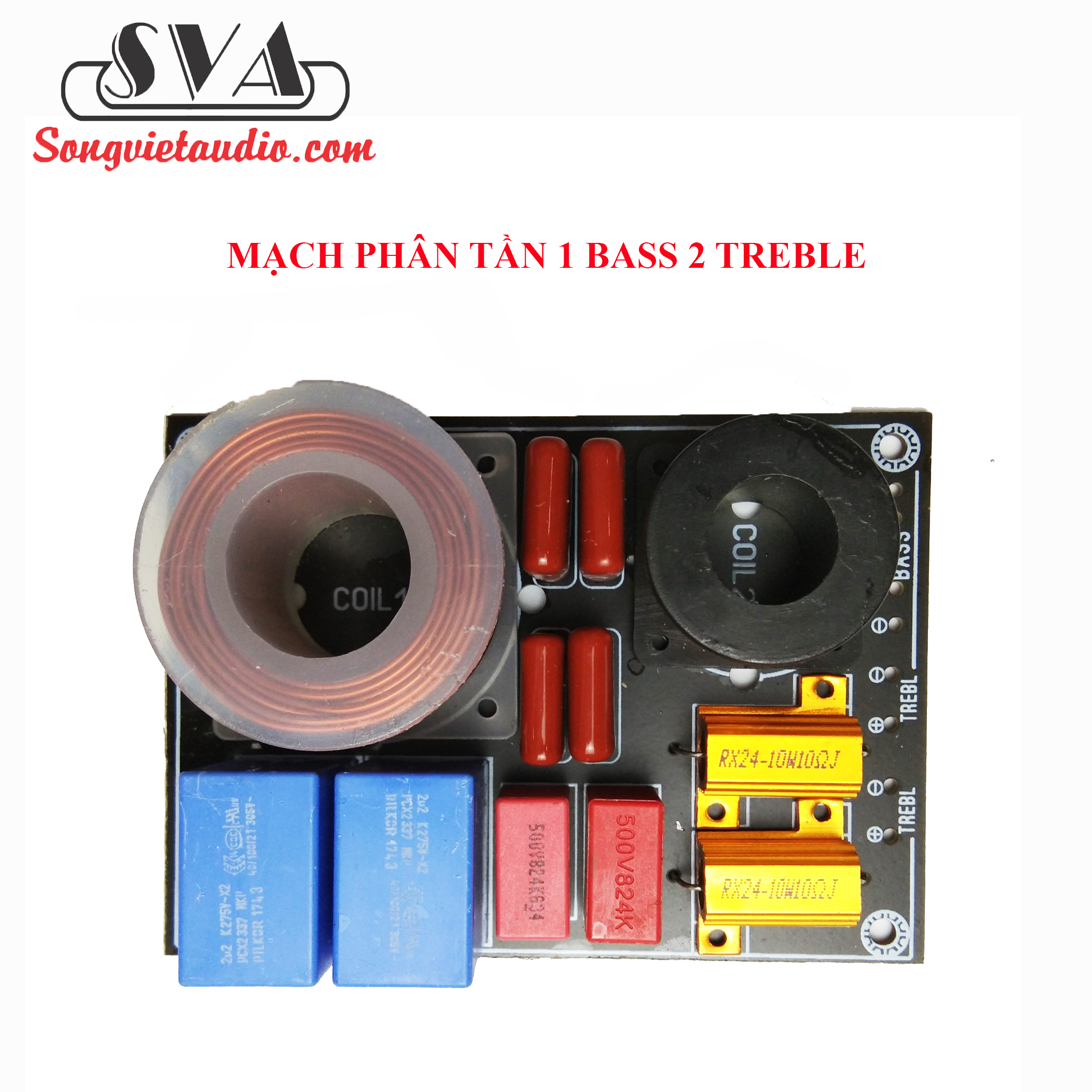 MẠCH PHÂN TẦN LOA 1 BASS 2 TREBLE - 1 mạch
