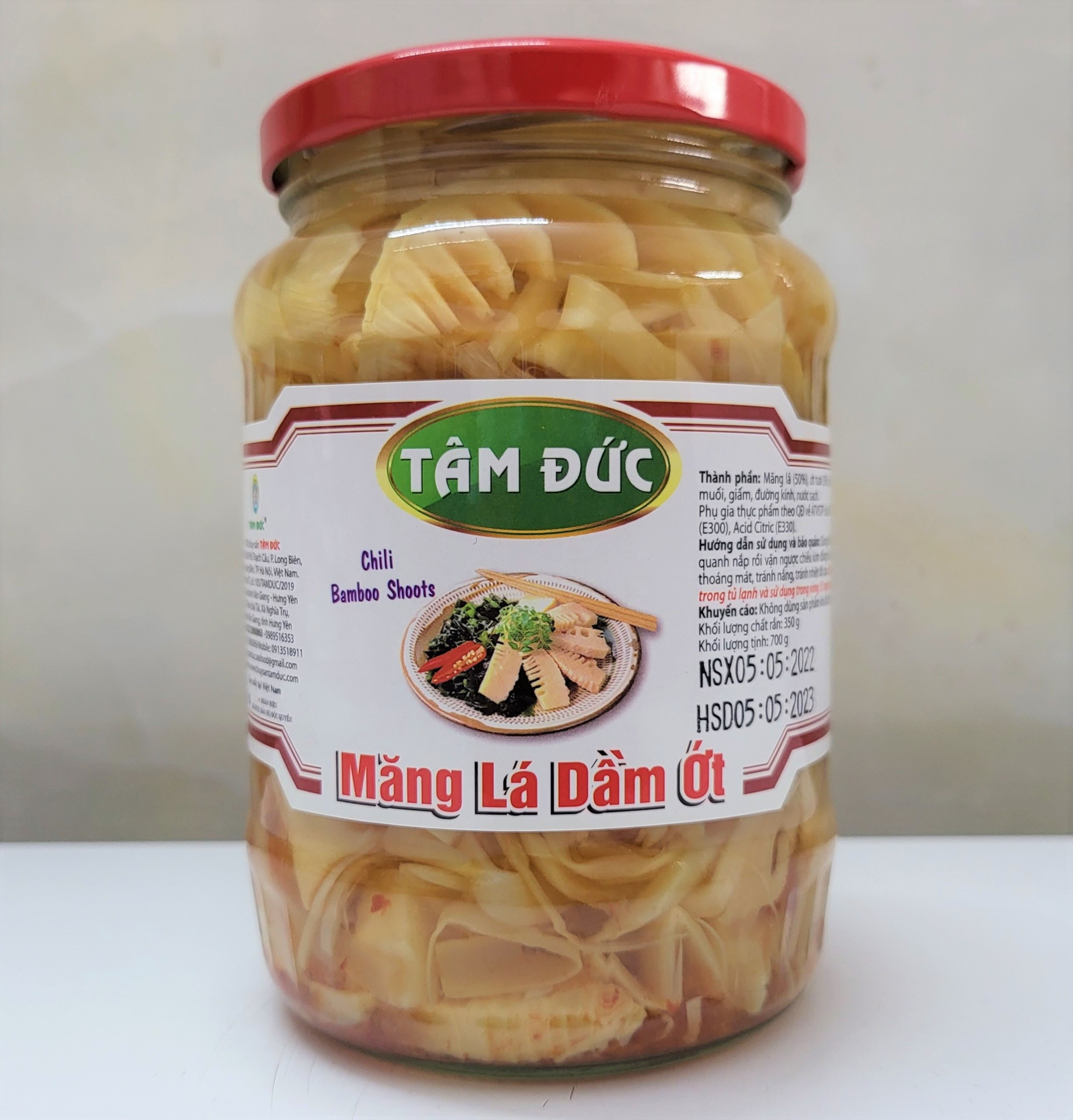 Măng lá dầm ớt tâm đức chili bamboo shoots