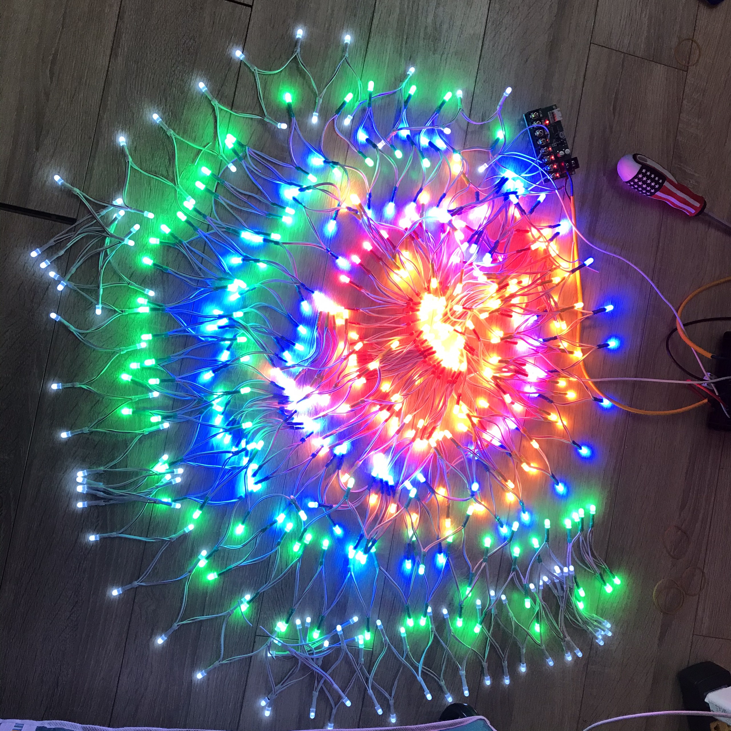 Led liền dây 5v trang trí (dây 100 bóng) Làm biển quảng cáo